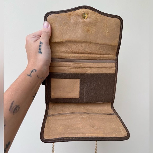 GUCCI GG CANVAS BELTBAG CROSSBODY WITH GOLD CHAIN - Picture 4 of 9